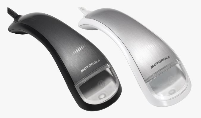 Futuristischer Barcodescanner in elegantem modernen Design