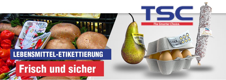 TSC Drucker für  Lebensmittelkennzeichnung