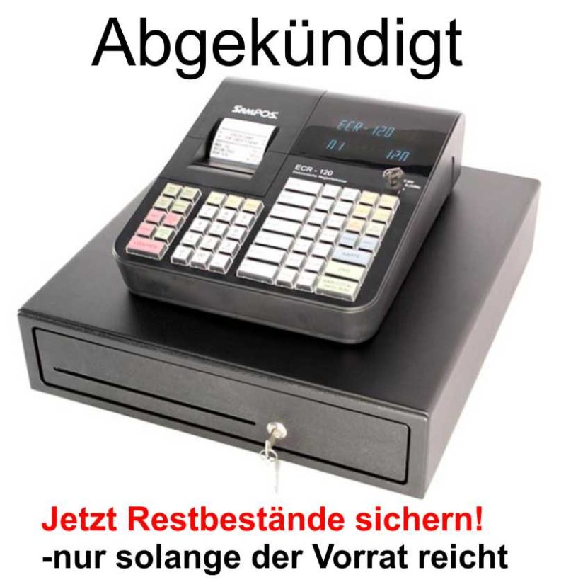 Abkündigung ECR-120 und ECR-120L - jetzt Restbestände Sichern