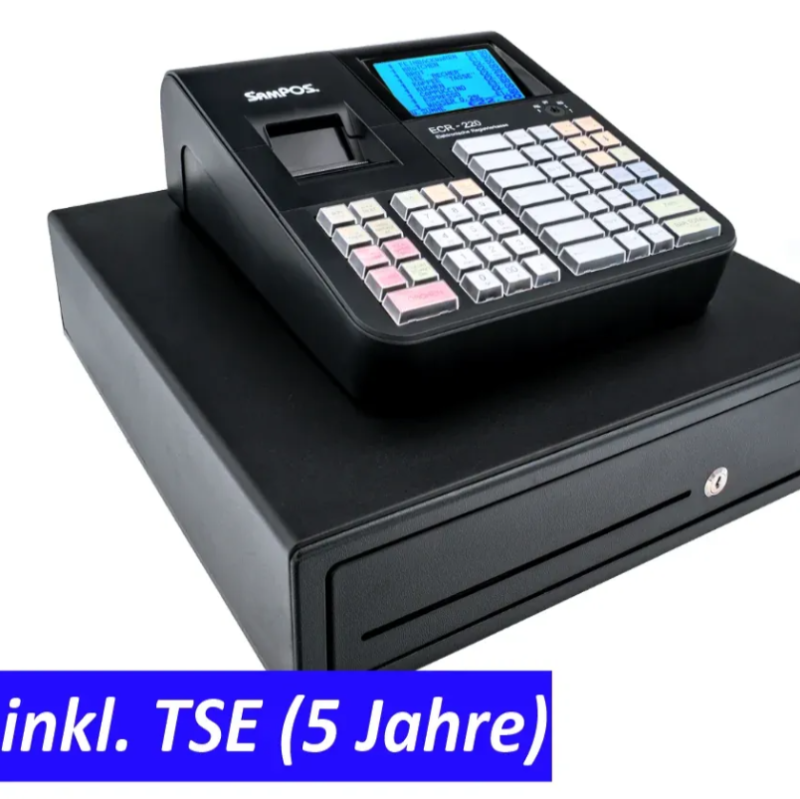 Jetzt bestellen: das Einsteigermodell ECR-220 mit kompakter Schublade inkl. TSE zum Aktionspreis bis zum 30.11.2025